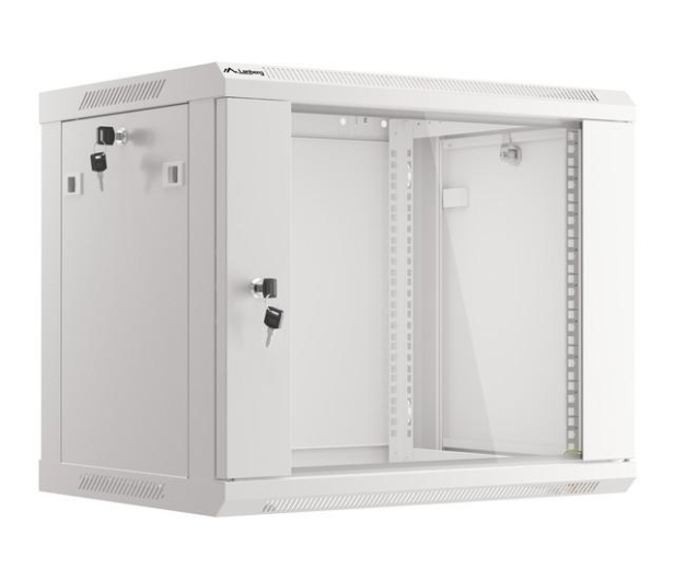 Lanberg Wisząca 19" 9U 600x450mm jednosekcyjna (szara) - 455390 - zdjęcie 3